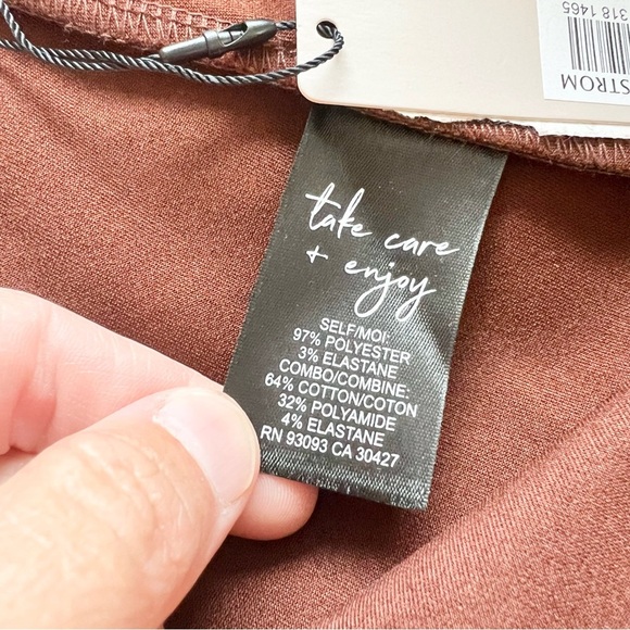 NIC+ZOE Faux Suede Ankle Pants Size 10 Toffee Slim Fit Boho Career NWT - Picture 13 of 13